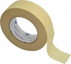 Intertape - 1-1/2" Wide x 60 Yd Long Tan Paper Masking Tape - Series 519, 6 mil Thick, 23 In/Lb Tensile Strength - Caliber Tooling