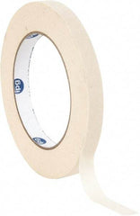 Intertape - 1/2" Wide x 60 Yd Long White Paper Masking Tape - Series 513, 5 mil Thick, 19 In/Lb Tensile Strength - Caliber Tooling