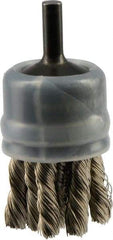 Osborn - 1" Brush Diam, Knotted, End Brush - 20,000 Max RPM - Caliber Tooling