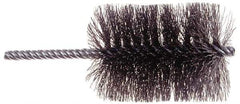 Osborn - 2" Long x 1/2" Diam Steel Tube Spiral Brush - 5" OAL, 0.006" Wire Diam, 0.187" Shank Diam - Caliber Tooling