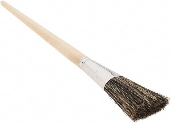 Osborn - Hoghair Artist's Paint Brush - 1 1/2" Wide, 2 3/8" Bristle Length, 9-3/4" Wood Handle - Caliber Tooling