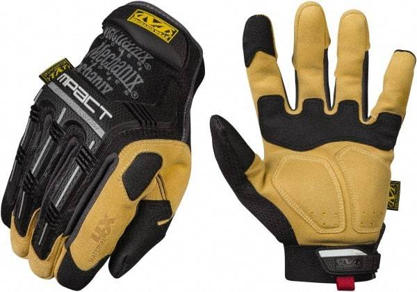 Mechanix Wear - Size 2XL (12) Synthetic Leather/TPR/PORON XRD General Protection Work Gloves - For General Purpose, Uncoated, Hook & Loop Cuff, Full Fingered, Black, Paired - Caliber Tooling