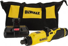 DeWALT - 8 Volts, Lithium-Ion Battery, Swivel Handle Cordless Screwdriver - 430 RPM, 23 Inch/Lbs. Torque - Caliber Tooling