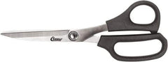 Clauss - 5" LOC, 8" OAL Stainless Steel Straight Trimmers - Glass Filled Nylon Straight Handle, For Paper, Fabric - Caliber Tooling