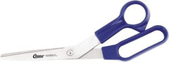 Clauss - 5" LOC, 8-1/2" OAL Stainless Steel Bent Shears - Plastic Offset Handle, For Paper, Fabric - Caliber Tooling