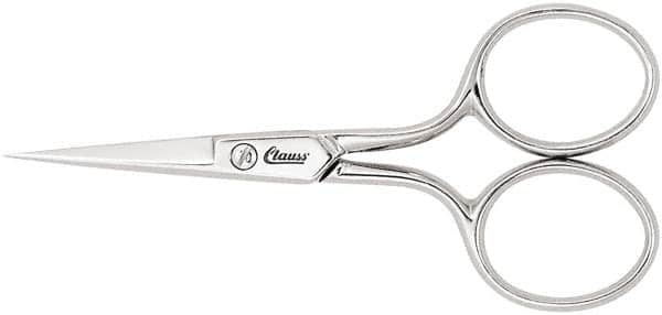 Clauss - 1" LOC, 3-1/2" OAL Scissors - Steel Handle, For Paper, Fabric - Caliber Tooling