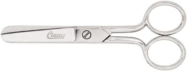 Clauss - 2" LOC, 8-5/8" OAL Carbon Steel Blunt Point Scissors - For Paper, Fabric - Caliber Tooling