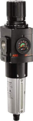 ARO/Ingersoll-Rand - 3/4" NPT Port Heavy Duty 1 Piece Filter/Regulator FRL Unit - Metal Bowl, 236 SCFM, 250 Max psi, 14.689" High x 4.091" Long, Automatic Drain - Caliber Tooling