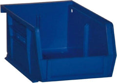 Durham - 5-7/16" Deep, Blue Plastic Hang and Stack Bins - 3" High x 4-3/16" Wide x 5-7/16" Long - Caliber Tooling