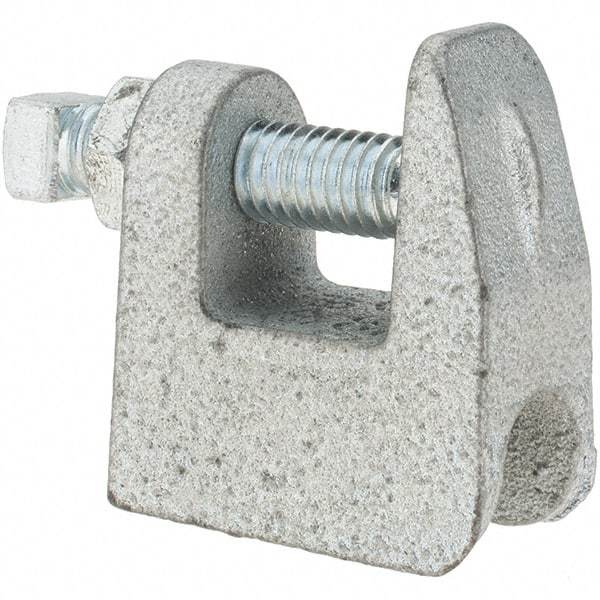 Value Collection - 3/8" Rod Pipe Support Junior C-Clamp - 250 Lb. Capacity - Caliber Tooling