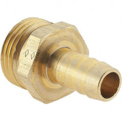 Value Collection - 3/4 x 1/2 Garden Hose Adapter - Brass, Hose Barb Connector - Caliber Tooling