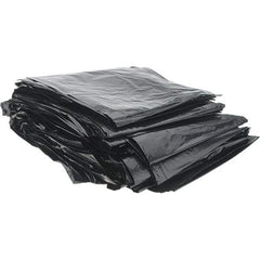 Value Collection - 1.5 mil Thick, Heavy-Duty Trash Bags - High-Density Polyethylene (HDPE), 40" Wide x 46" High, Black - Caliber Tooling