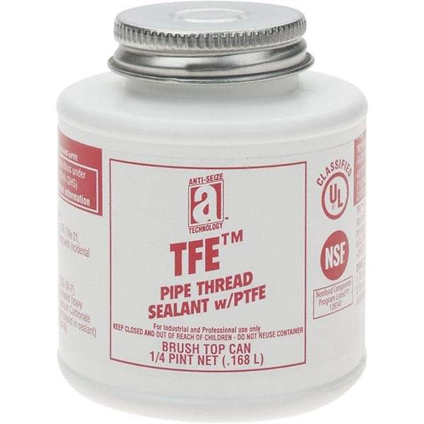 Value Collection - 4 oz Brush Top Can Pipe Sealant - PTFE Based, 500°F Max Working Temp - Caliber Tooling