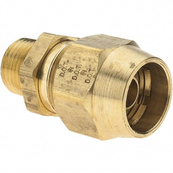 Parker - 1/2 MNPT, Reusable Hose Male Fitting - 1/2" Hose ID - Caliber Tooling