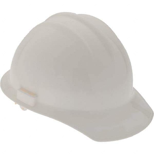 Value Collection - ANSI Type I, Class E & G Rated, 6-Point, Hard Hat - White, Standard Brim - Caliber Tooling