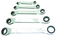 5 Piece - 12 Point - Offset Ratcheting Box Wrench Set - Caliber Tooling