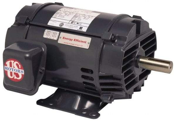 US Motors - 40 hp, ODP Enclosure, No Thermal Protection, 3,520 RPM, 200/400 Volt, 60 Hz, Three Phase Standard Efficient Motor - Size 286 Frame, Rigid Mount, 1 Speed, Ball Bearings, 109/54 Full Load Amps, F Class Insulation, CCW Lead End - Caliber Tooling