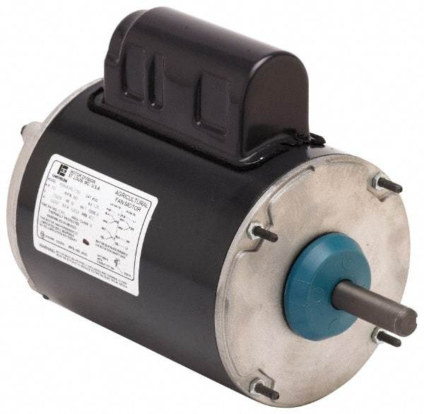 US Motors - 1/2 hp, TEAO Enclosure, Auto Thermal Protection, 850 RPM, 115/230 Volt, 60 Hz, Industrial Electric AC/DC Motor - Size 48 Frame, Stud Mount, 1 Speed, Ball Bearings, 6.0/3.0 Full Load Amps, B Class Insulation, CCW Lead End - Caliber Tooling