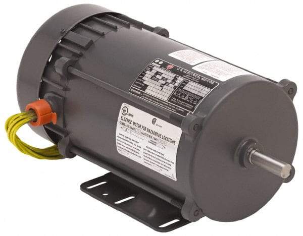 US Motors - 1/3 hp, TEFC Enclosure, Auto Thermal Protection, 1,725 RPM, 115/230 Volt, 60 Hz, Industrial Electric AC/DC Motor - Size 56 Frame, C-Face Mount, 1 Speed, Ball Bearings, 6.8/3.4 Full Load Amps, BR Class Insulation, Reversible - Caliber Tooling