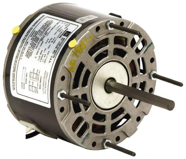 US Motors - 1/8 hp, ODP Enclosure, Auto Thermal Protection, 1,075 RPM, 230 Volt, 60 Hz, Industrial Electric AC/DC Motor - Size 48 Frame, Band/Hub Mount, 1 Speed, Sleeve Bearings, 0.97 Full Load Amps, B Class Insulation, CCW Lead End - Caliber Tooling