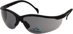 PYRAMEX - +2.5, Gray Lenses, Scratch Resistant, Framed Dual Lens Magnifying Safety Glasses - Caliber Tooling