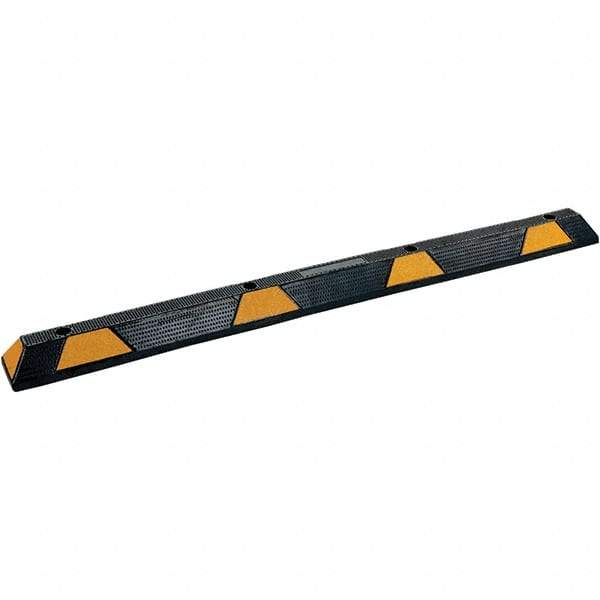 Vestil - 71-3/4" Long x 5-3/4" Wide x 4" High, Car Stop - Yellow & Black - Caliber Tooling