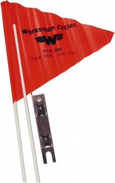 Worksman - Bicycle & Scooter Accessories Type: Safety Flag For Use With: Bicycle; Tricycle - Caliber Tooling