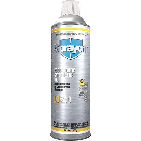 Sprayon - 15.25 oz Aerosol Spray Lubricant - Clear, -45°F to 280°F, Food Grade - Caliber Tooling