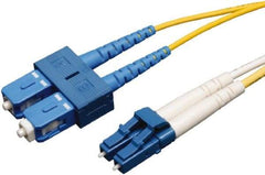 Tripp-Lite - 10' Long, LC/SC Head, Singlemode Fiber Optic Cable - Aqua, Use with LAN - Caliber Tooling