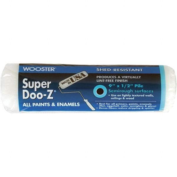 Wooster Brush - 1/2" Nap, 9" Wide Paint Roller Cover - Semi-Rough Texture, Woven - Caliber Tooling