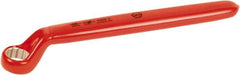 Wiha - 10mm 6 Point Insulated Offset Box Wrench - Single End, Chrome Vanadium Steel, Hi-Vis Red Finish - Caliber Tooling