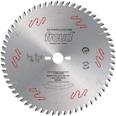 Freud - 303mm Diam, 30mm Arbor Hole Diam, 60 Tooth Wet & Dry Cut Saw Blade - Carbide-Tipped, Standard Round Arbor - Caliber Tooling