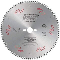 Freud - 300mm Diam, 1" Arbor Hole Diam, 96 Tooth Wet & Dry Cut Saw Blade - Carbide-Tipped, Standard Round Arbor - Caliber Tooling