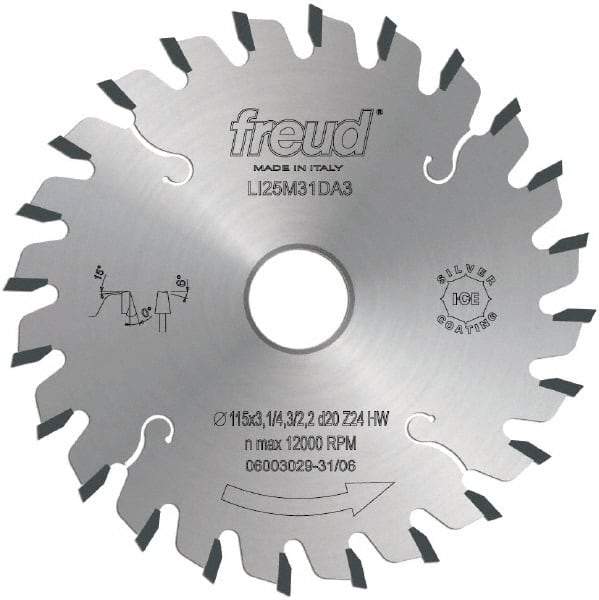 Freud - 200mm Diam, 45mm Arbor Hole Diam, 36 Tooth Wet & Dry Cut Saw Blade - Carbide-Tipped, Standard Round Arbor - Caliber Tooling