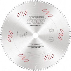 Freud - 12" Diam, 1" Arbor Hole Diam, 90 Tooth Wet & Dry Cut Saw Blade - Carbide-Tipped, Standard Round Arbor - Caliber Tooling