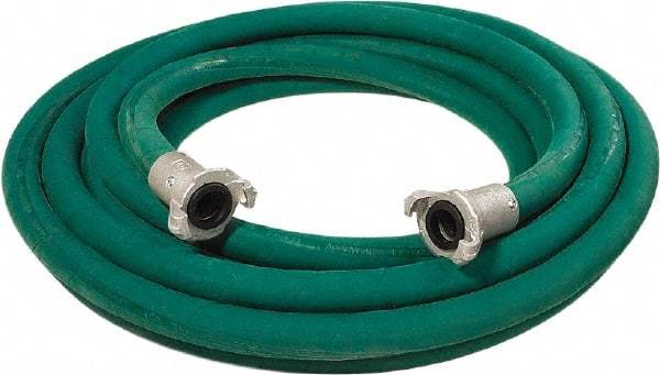 Alliance Hose & Rubber - 1" Inside x 1.88" Outside Diam, Grade 0 Synthetic Rubber, Sandblast Hose - Green, 50' Long, 150 psi Working Pressure - Caliber Tooling