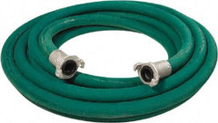 Alliance Hose & Rubber - 3/4" Inside x 1-1/2" Outside Diam, Grade 0 Synthetic Rubber, Sandblast Hose - Green, 50' Long, 150 psi Working Pressure - Caliber Tooling