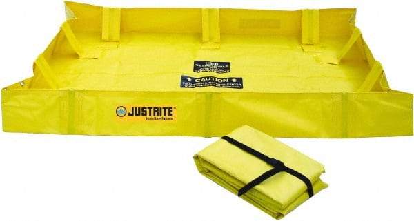 Justrite - 79 Gal Low Wall Berm - 4' Wide x 4" Long - Caliber Tooling