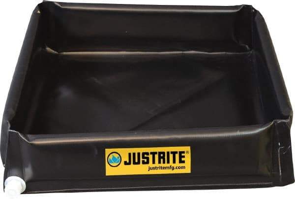 Justrite - 70 Gal Low Wall Berm - 4' Wide x 5" Long - Caliber Tooling