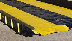 Justrite - 28' Long x 3' Wide, Spill Containment Berm Track Mat - Compatible with Berm - Caliber Tooling