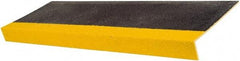 Rust-Oleum - Black & Yellow Solid Color Anti-Slip Vinyl Cleat - 10" Wide x 4.92' Long x 1" Thick, General Traffic - Caliber Tooling