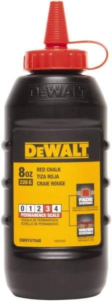 DeWALT - 8 oz Container Chalk Refill - Red - Caliber Tooling