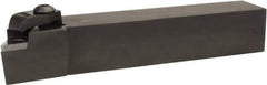 Hertel - DPGR 432, -5° Lead Angle IDLP External Left Hand Indexable Profiling Toolholder - 1" Shank Height x 1" Shank Width, 5" Long, Steel - Caliber Tooling