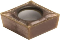 Sumitomo - CCGT32.51 ESI Grade AC520U Carbide Turning Insert - TiAlN/AlCrN Finish, 80° Diamond, 3/8" Inscr Circle, 5/32" Thick, 1/64" Corner Radius - Caliber Tooling