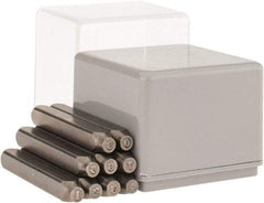 C.H. Hanson - 9 Piece, 3/32" Character Steel Stamp Set - Figures, Heavy Duty - Caliber Tooling