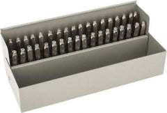 C.H. Hanson - 36 Piece, 1/8" Character Steel Stamp Set - Letters & Figures, Heavy Duty - Caliber Tooling