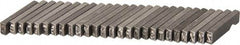 C.H. Hanson - 26 Piece, 1/8 Inch Character, Steel Type Set - 8 Character Capacity, A-Z Content - Caliber Tooling