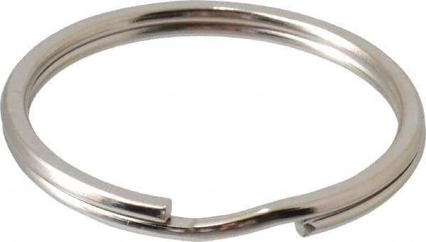 C.H. Hanson - 1-1/2" ID, 39mm OD, 4mm Thick, Split Ring - Carbon Spring Steel, Nickel Plated Finish - Caliber Tooling