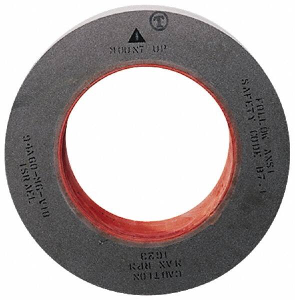 Camel Grinding Wheels - 20" Diam x 12" Hole x 2" Wide Centerless & Cylindrical Grinding Wheel - 80/120 Grit, Aluminum Oxide, Type 1, Medium/Fine Grade, Vitrified Bond, No Recess - Caliber Tooling