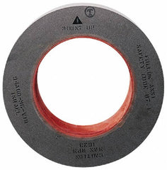 Camel Grinding Wheels - 24" Diam x 12" Hole x 4" Wide Centerless & Cylindrical Grinding Wheel - 80/120 Grit, Aluminum Oxide, Type 1, Medium/Fine Grade, Vitrified Bond, No Recess - Caliber Tooling